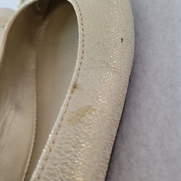 G By Guess Womens Gold Tone Slip-On Ballet Flats Size 9 - Picture 4 of 9
